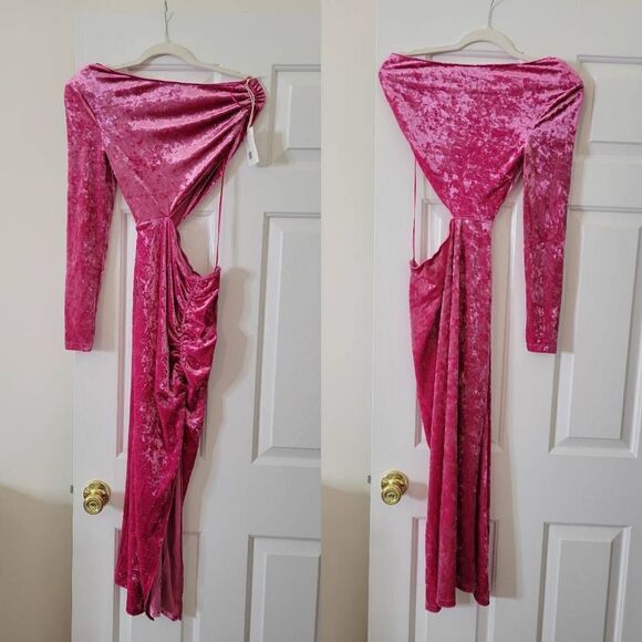 SAYLOR NIAMA VELVET MIDI DRESS XS NWT - Picture 2 of 10